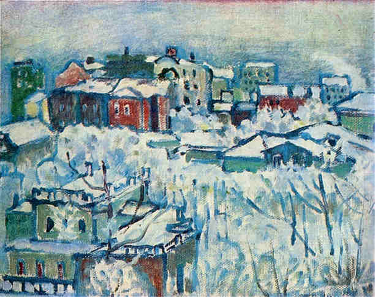 Moscow. Smolensky Boulevard. Study 1916 Kandinsky Painting